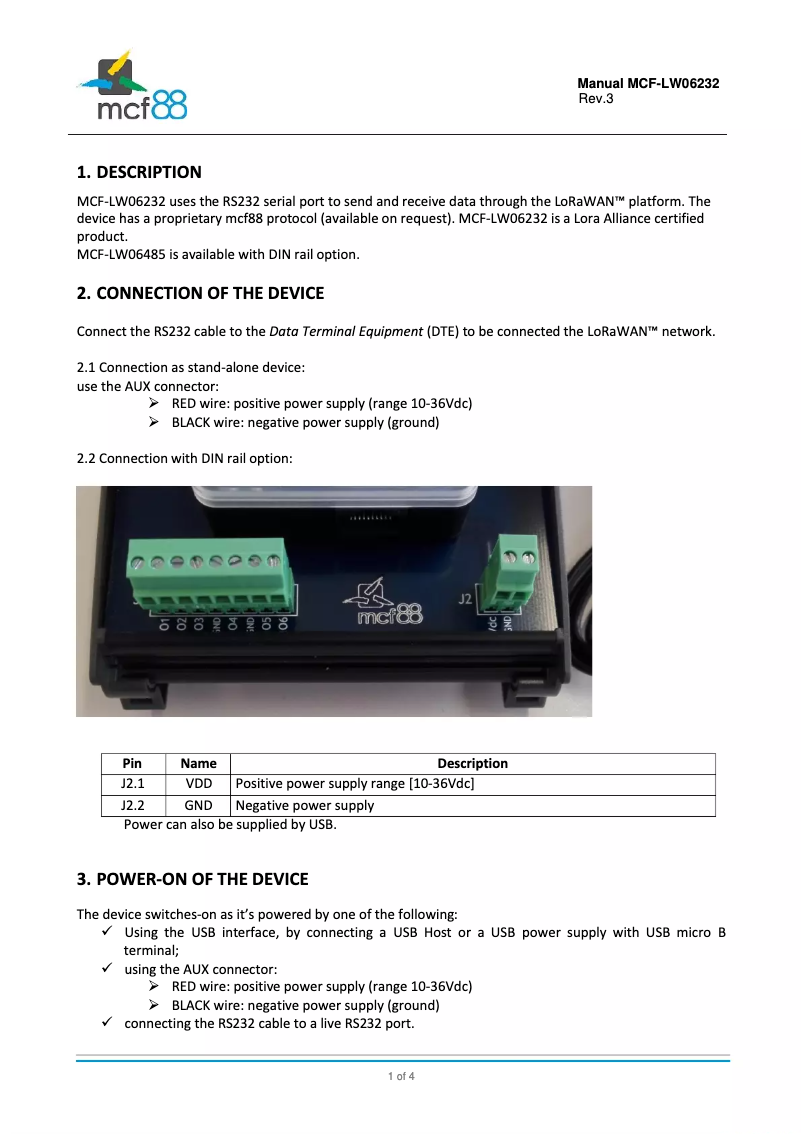 Página 1 del manual Manual de usuario MCF88 MCF-LW06232