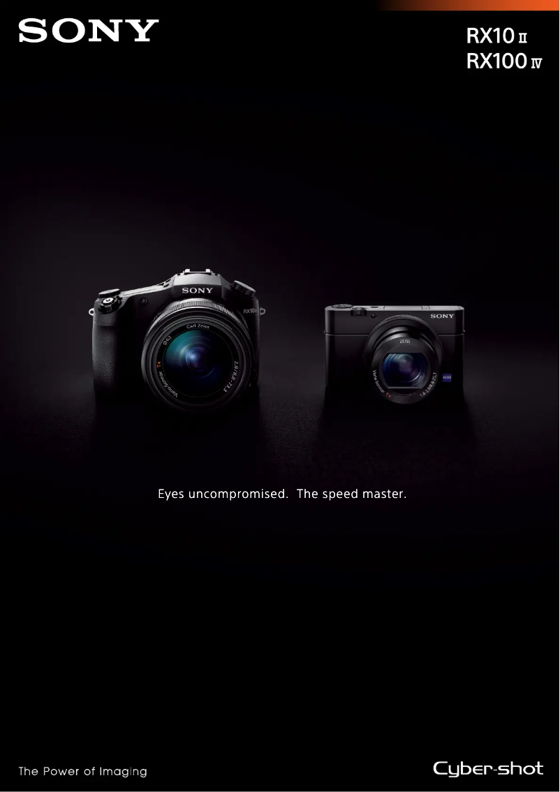 Page 1 de la notice Brochure Sony Cybershot DSC-RX10 II