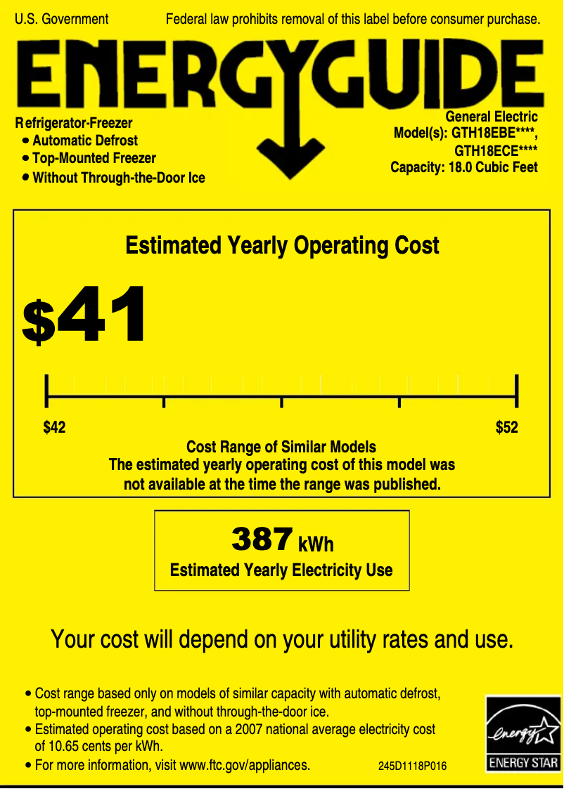 Imagen de la primera página del manual del dispositivo GTH18ECEBB