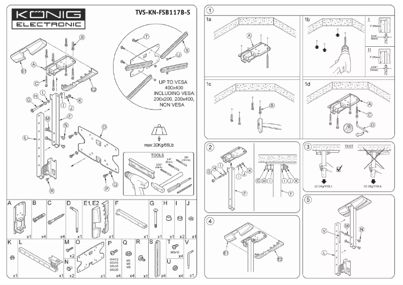 Image de la première page du manuel de l'appareil TVS-KN-FSB117B