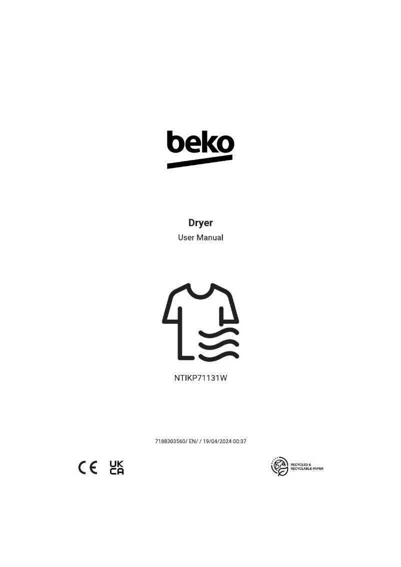 Image de la première page du manuel de l'appareil NTIKP71131W