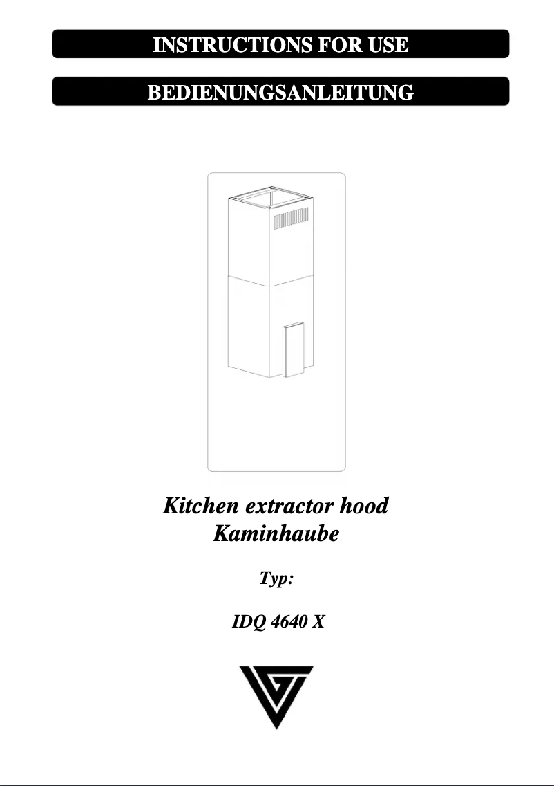 Image de la première page du manuel de l'appareil IDQ4640X