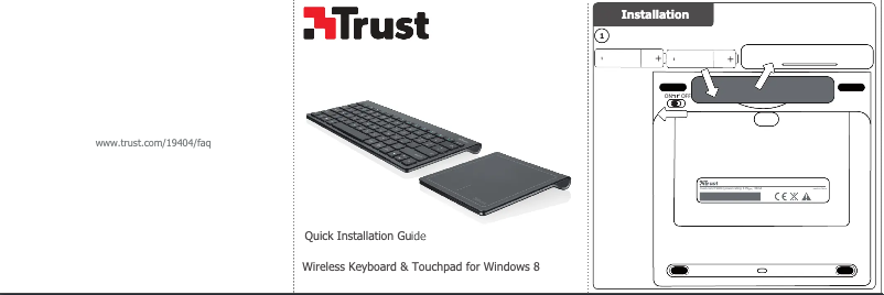 Page 1 de la notice Manuel utilisateur Trust Skid 19405