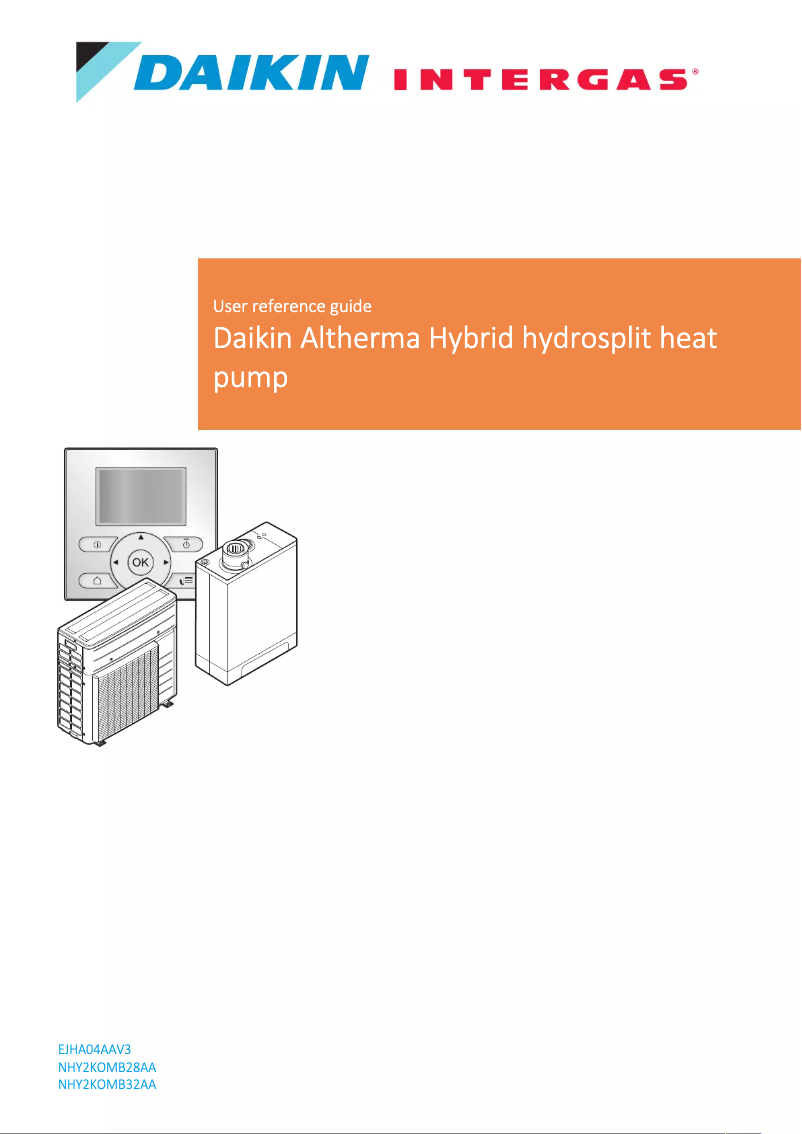 Página 1 del manual Guía de instalación Daikin EJHA04AAV3