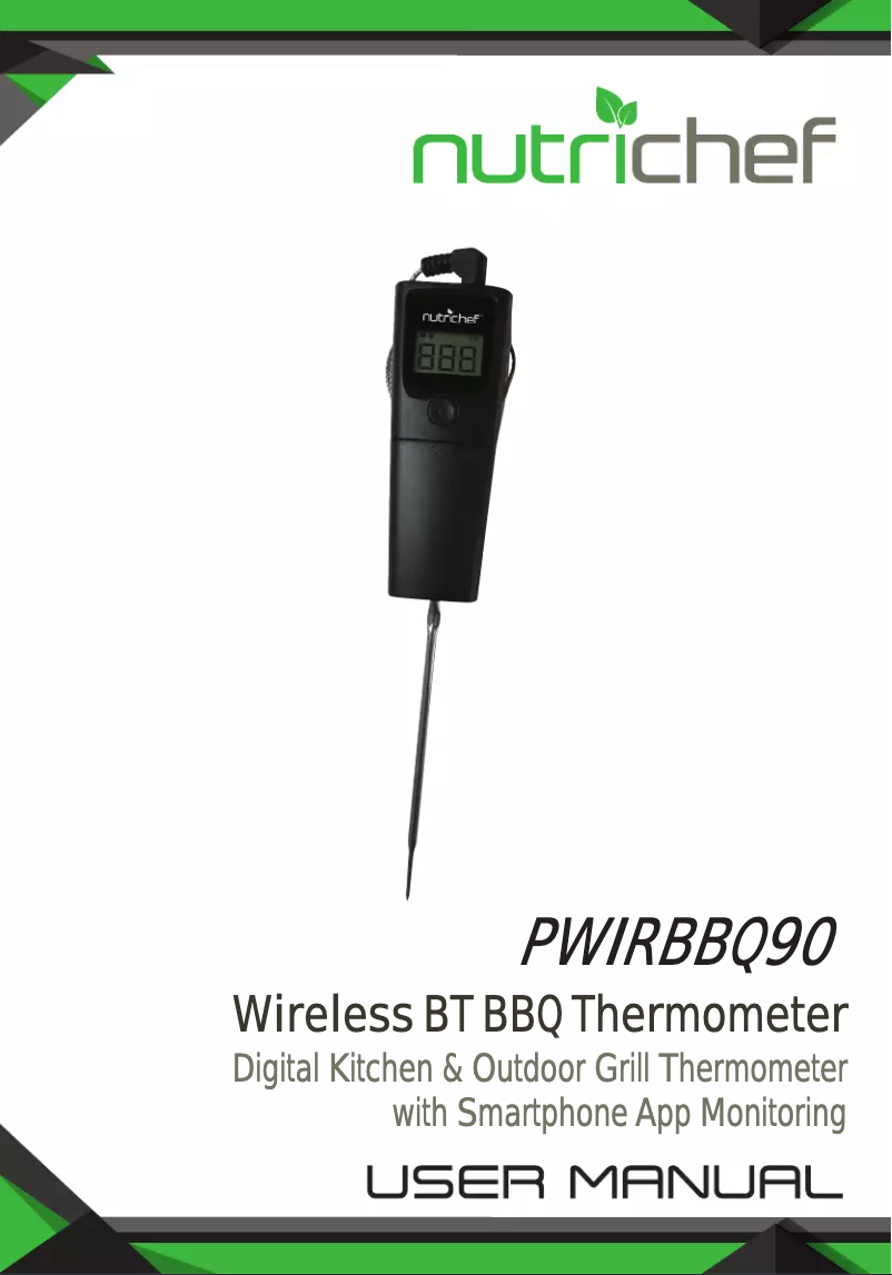 Page 1 de la notice Manuel utilisateur Nutrichef PWIRBBQ90