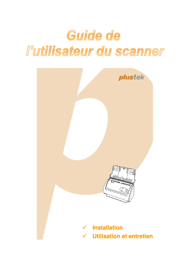 Page n°1 - Manuel utilisateur Plustek SmartOffice PS286 Plus