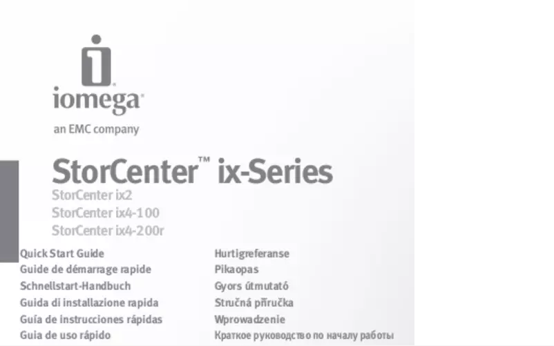 Image de la première page du manuel de l'appareil StorCenter Pro NAS ix4-200R