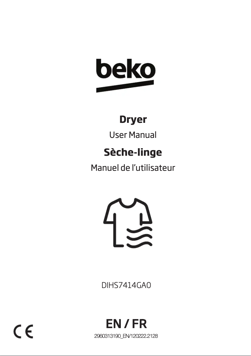 Page 1 de la notice Manuel utilisateur Beko DIHS 7414 GA0