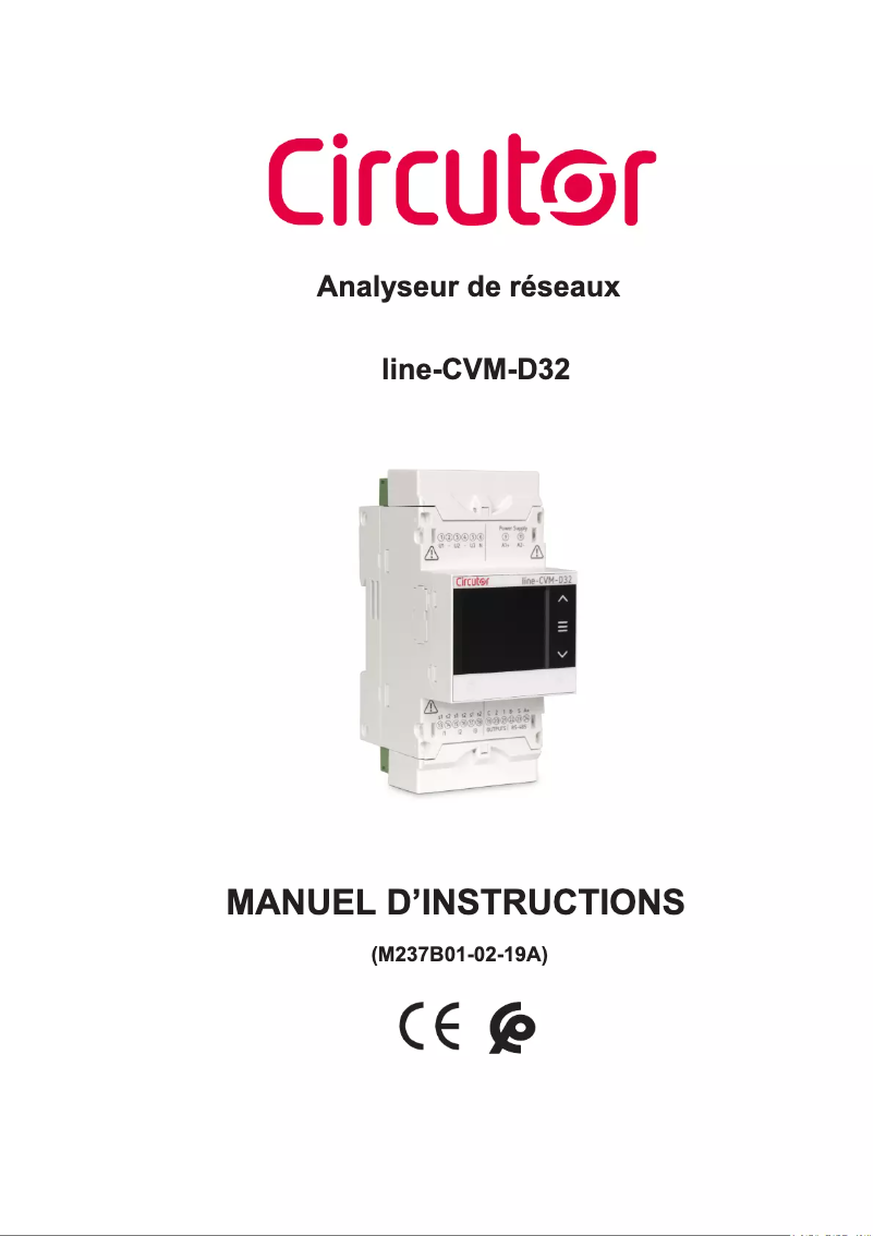 Page n°1 - Manuel utilisateur CIRCUTOR Line-CVM-D32