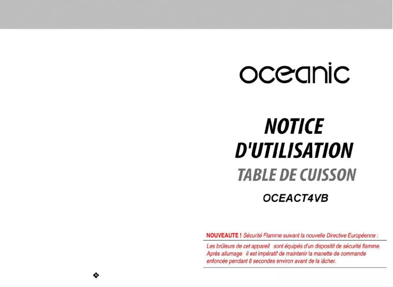 Página 1 del manual Manual de usuario Oceanic OCEACTG4VB