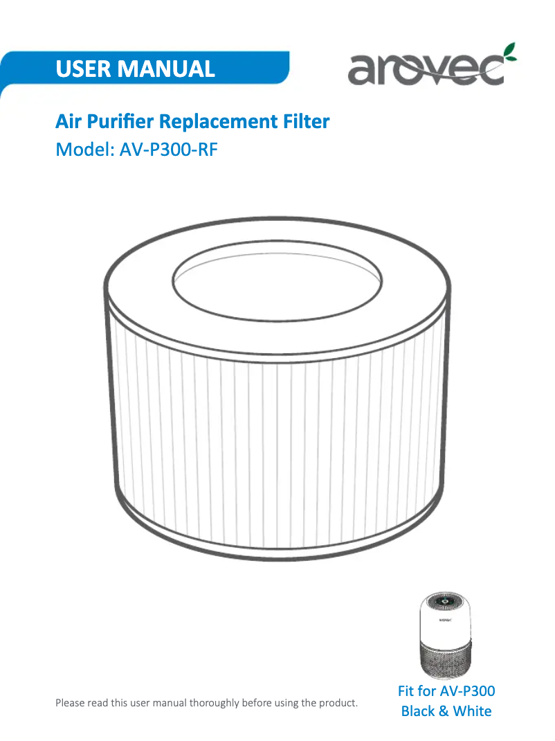Image de la première page du manuel de l'appareil AV-P300-RF