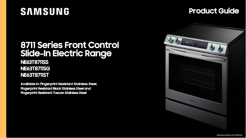 Page 1 de la notice Brochure Samsung NE63T8711SG