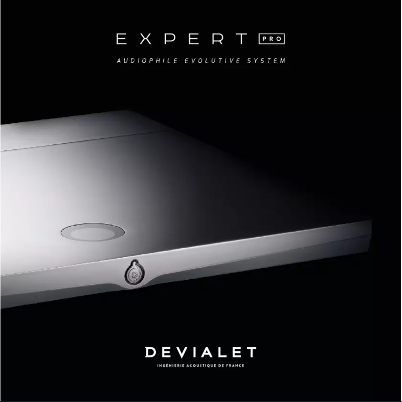 Page 1 de la notice Manuel utilisateur Devialet Expert 140 Pro