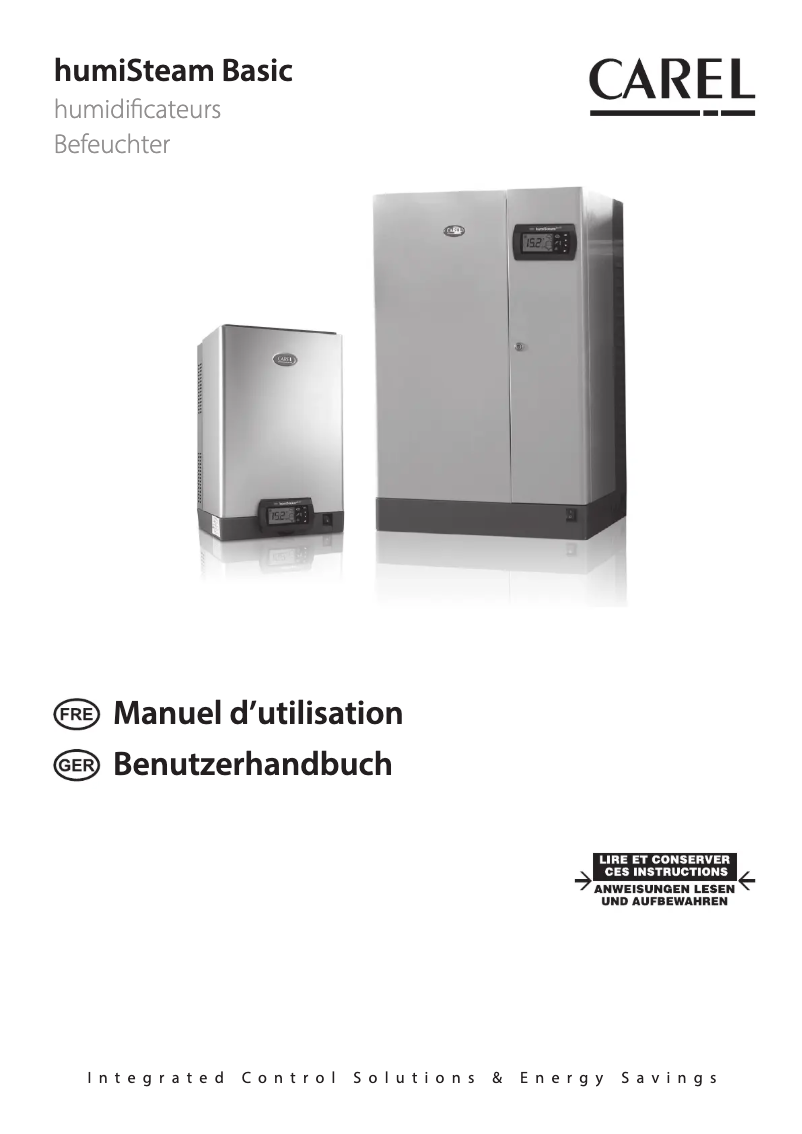 Imagen de la primera página del manual del dispositivo humiSteam Basic