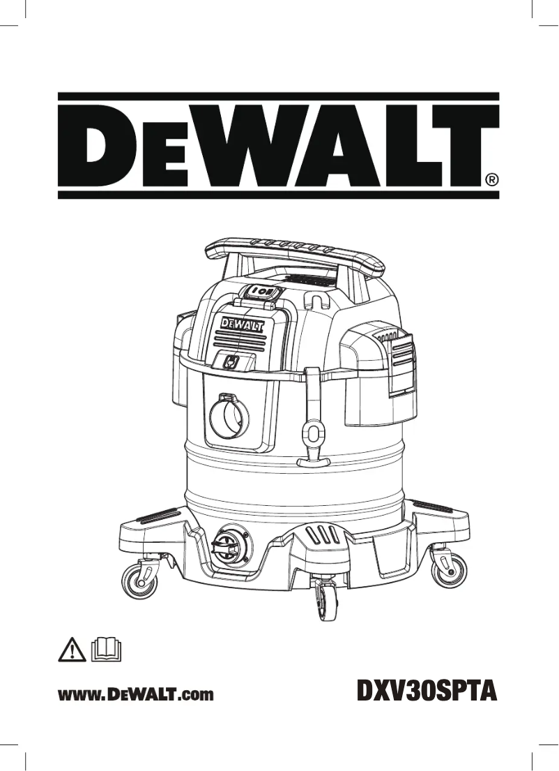 Page n°1 - Manuel utilisateur DeWalt DXV30SPTA