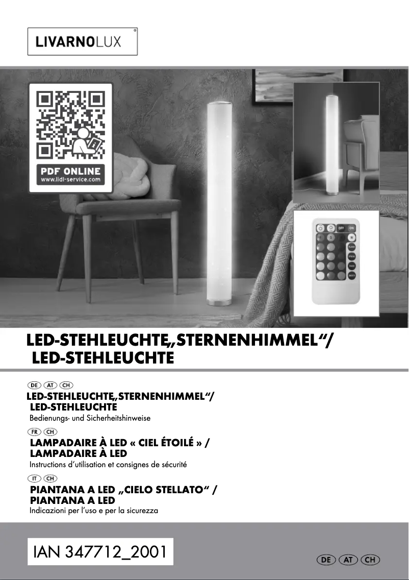 Page n°1 - Manuel utilisateur Livarno Lux IAN 288506