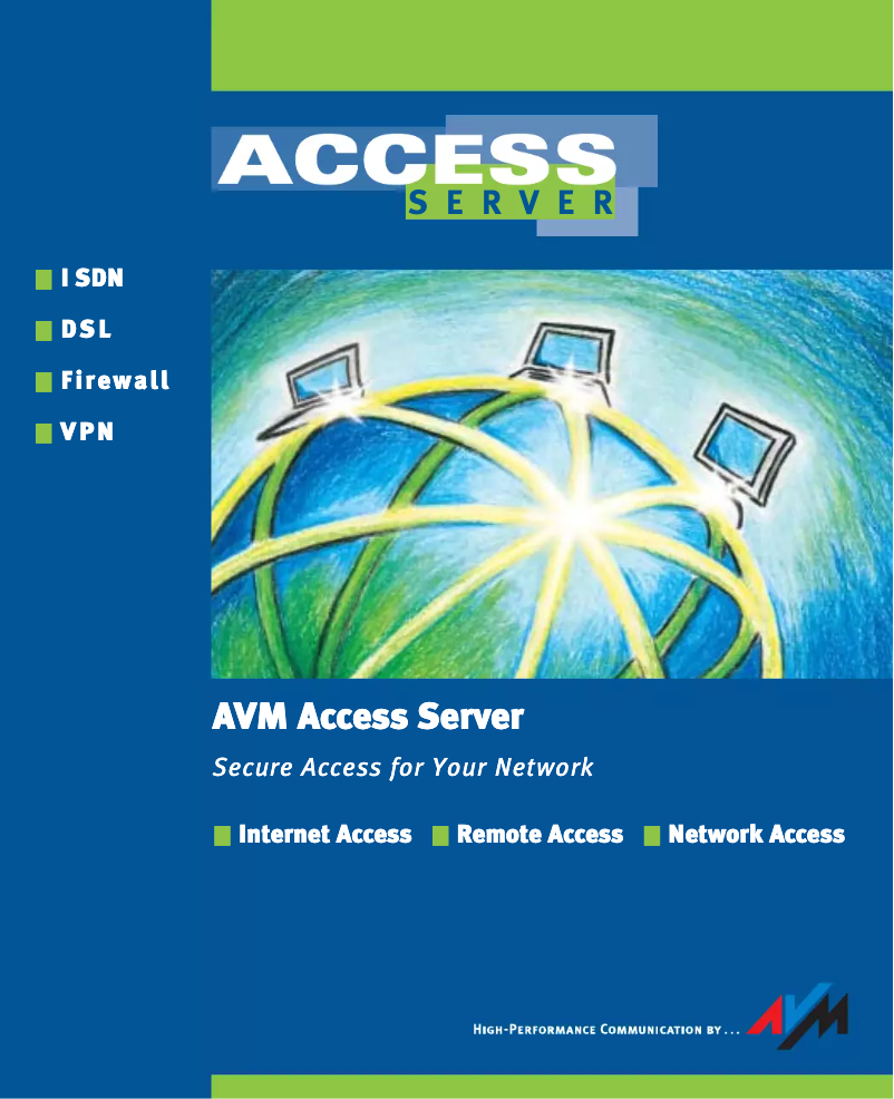 Image de la première page du manuel de l'appareil Access Server