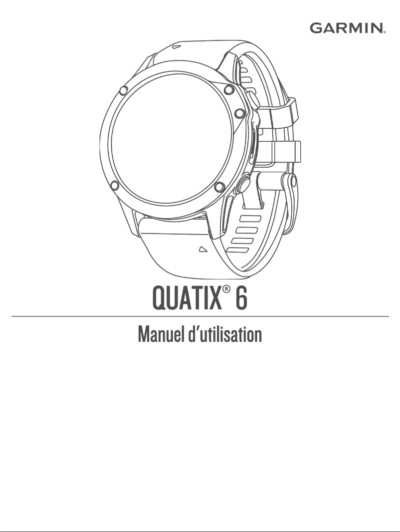 Page n°1 - Manuel utilisateur Garmin Quatix 6
