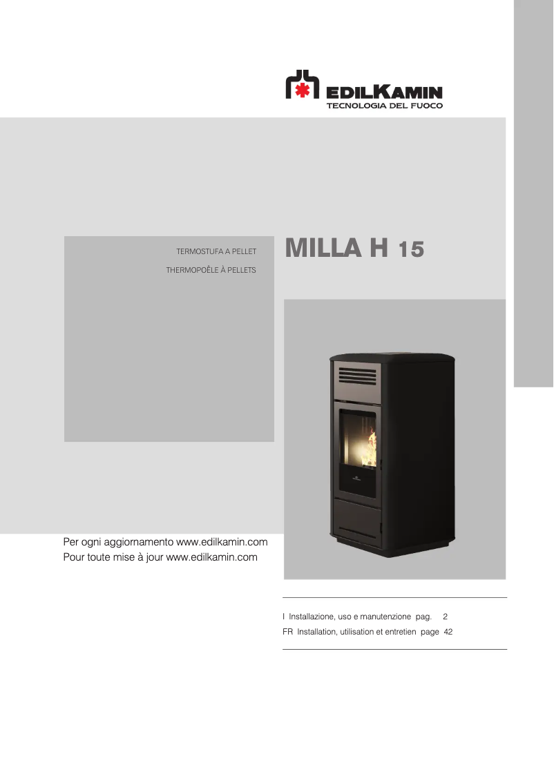 Image de la première page du manuel de l'appareil MILLA H 15