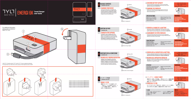 Image de la première page du manuel de l'appareil ENERGI 6K+