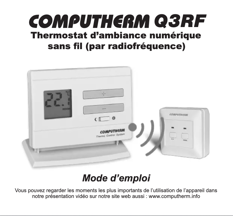 Page n°1 - Manuel utilisateur Computherm Q3RF