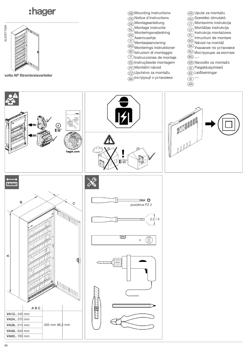 Image de la première page du manuel de l'appareil VA48NL