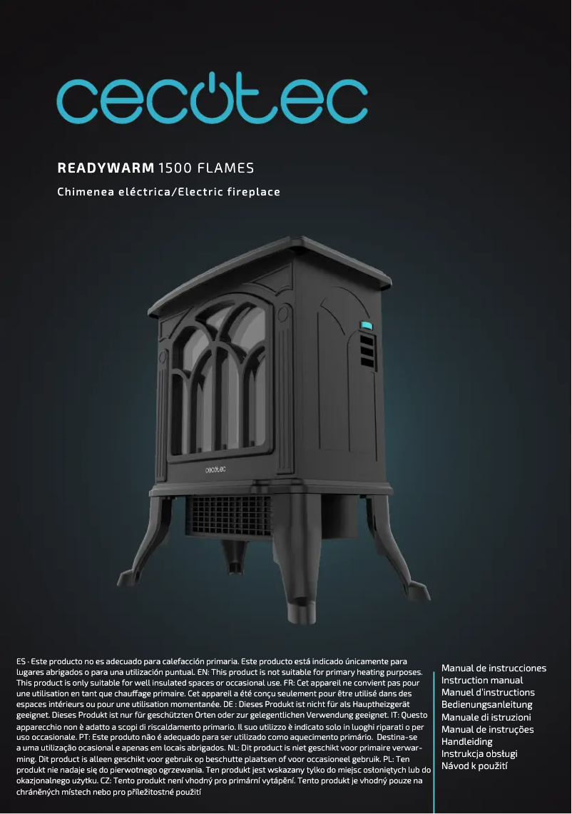 Image de la première page du manuel de l'appareil ReadyWarm 1500 Flames