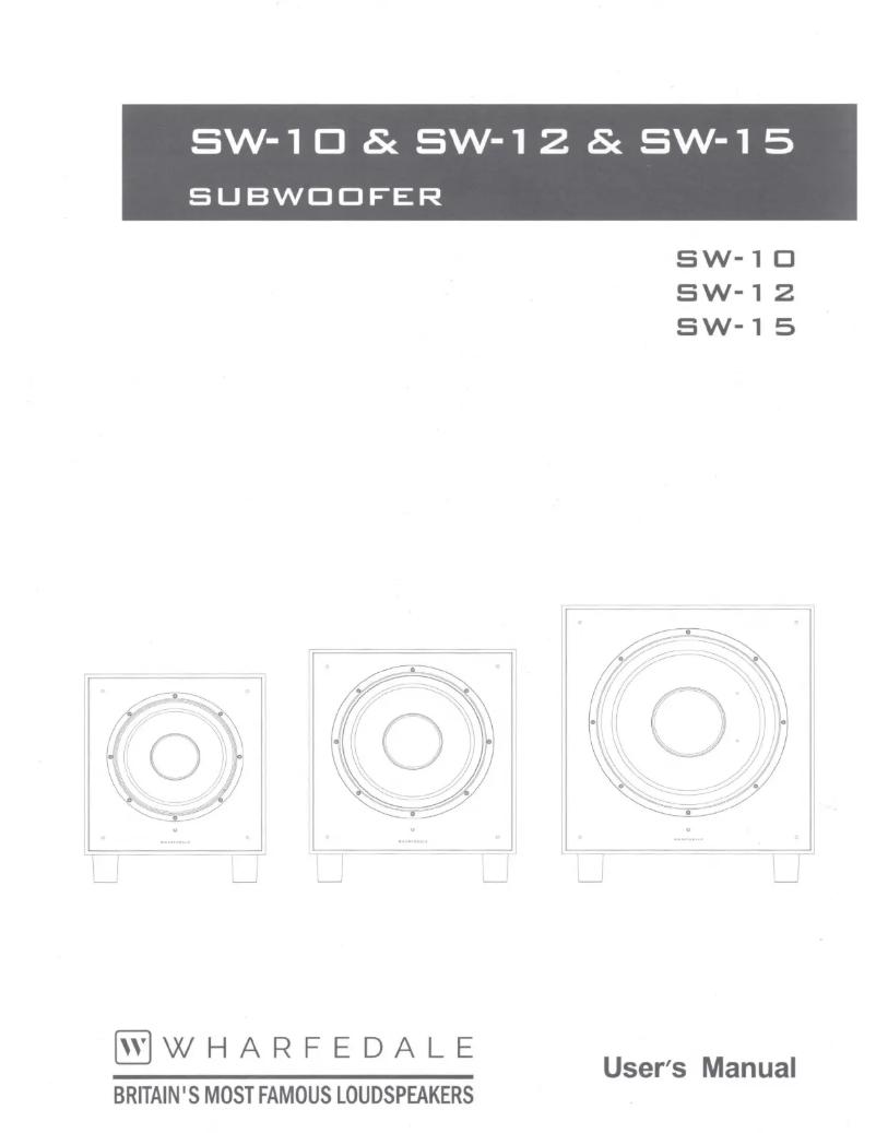 Image de la première page du manuel de l'appareil SW-10
