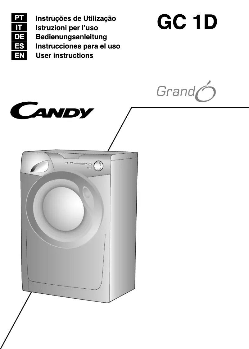 Image de la première page du manuel de l'appareil GC 1071D2/1-S