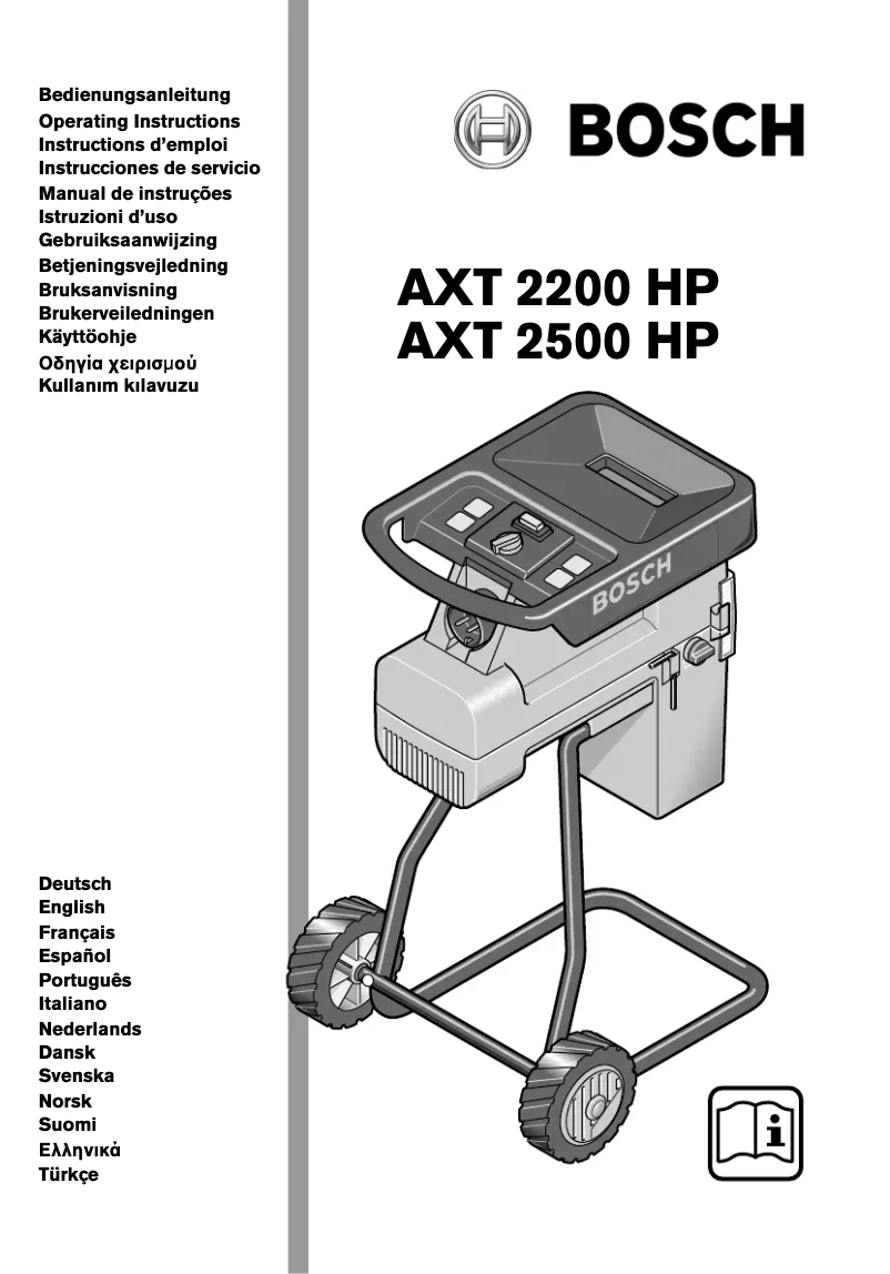 Page 1 de la notice Manuel utilisateur Bosch AXT 2200 HP