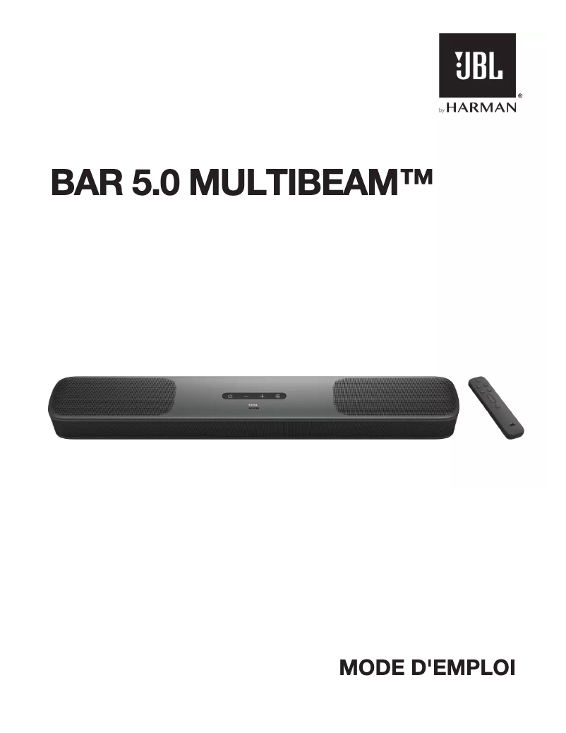 Page 1 de la notice Manuel utilisateur JBL Bar 5.0 Multibeam