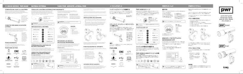Imagen de la primera página del manual del dispositivo PWR Road 700