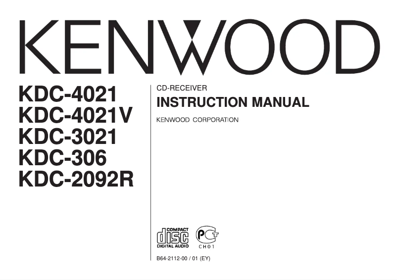 Page 1 de la notice Manuel utilisateur Kenwood KDC-3021A