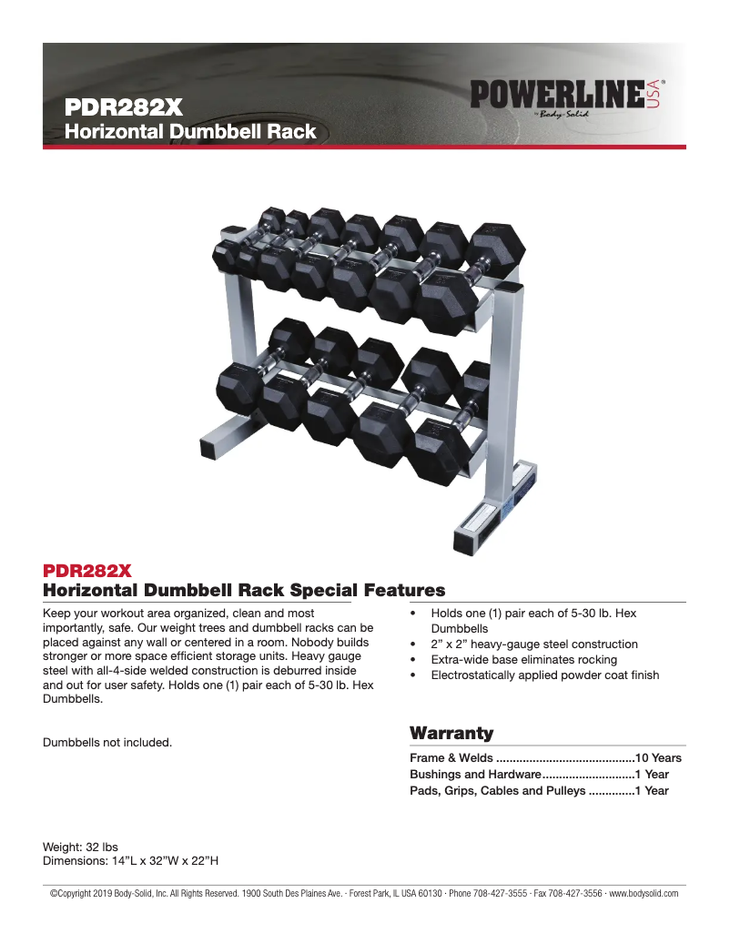 Image de la première page du manuel de l'appareil PDR282X