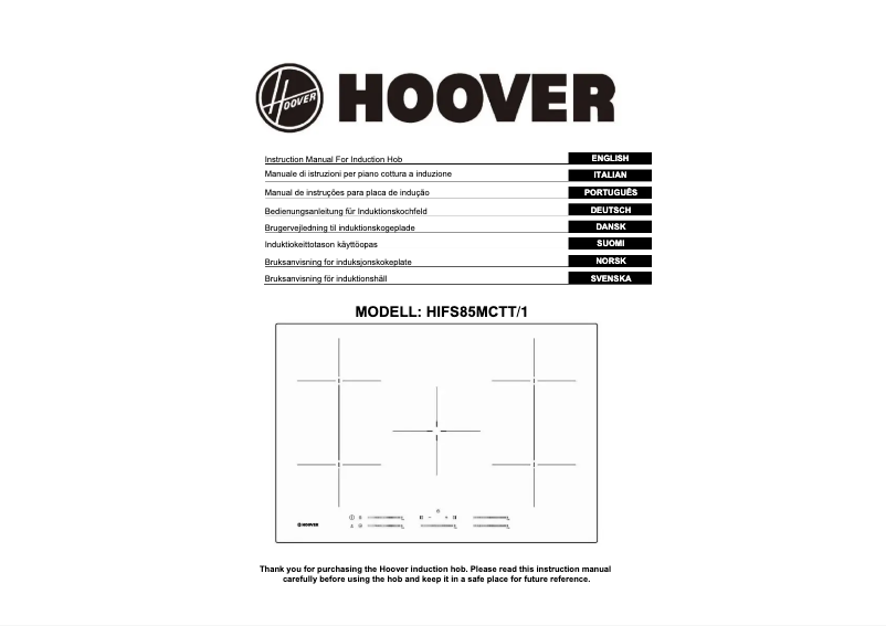 Image de la première page du manuel de l'appareil HIFS85MCTT