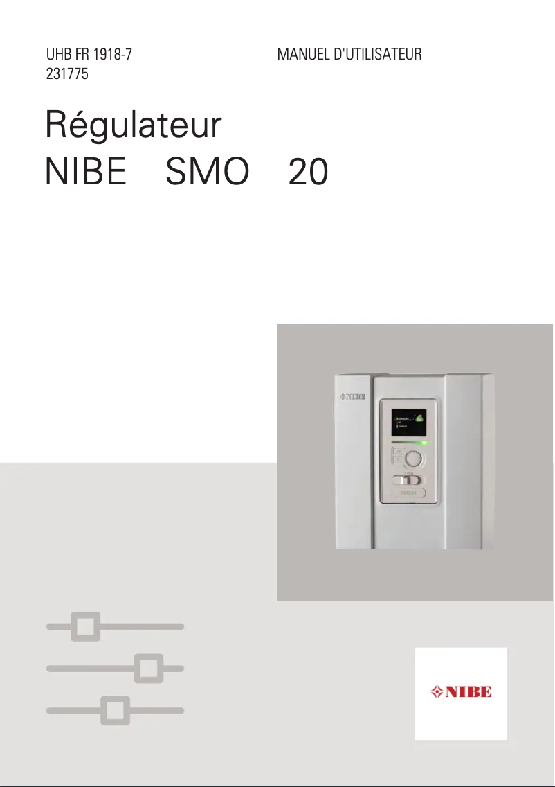 Page n°1 - Manuel utilisateur Nibe SMO 20