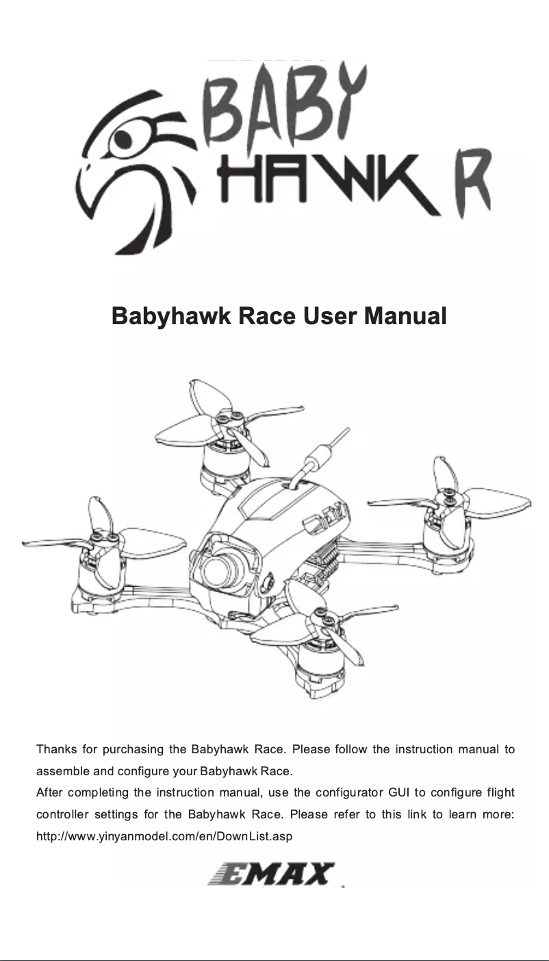 Página 1 del manual Manual de usuario Emax Babyhawk R
