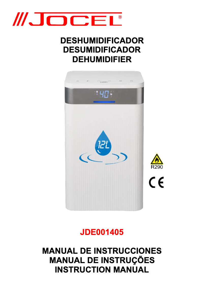 Image de la première page du manuel de l'appareil JDE001405