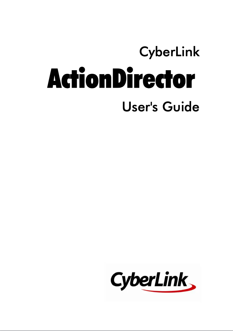 Page 1 of the manual User Manual Cyberlink ActionDirector 2