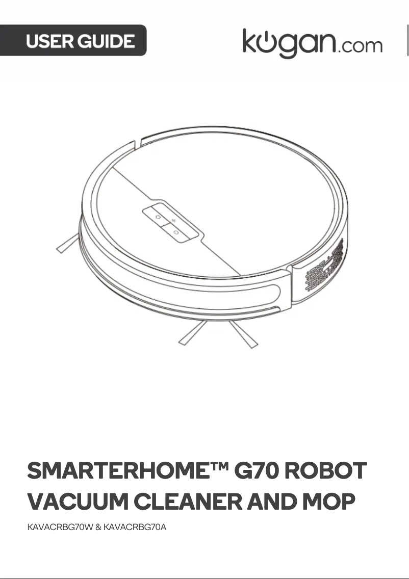 Page 1 de la notice Manuel utilisateur Kogan KAVACRBG70W