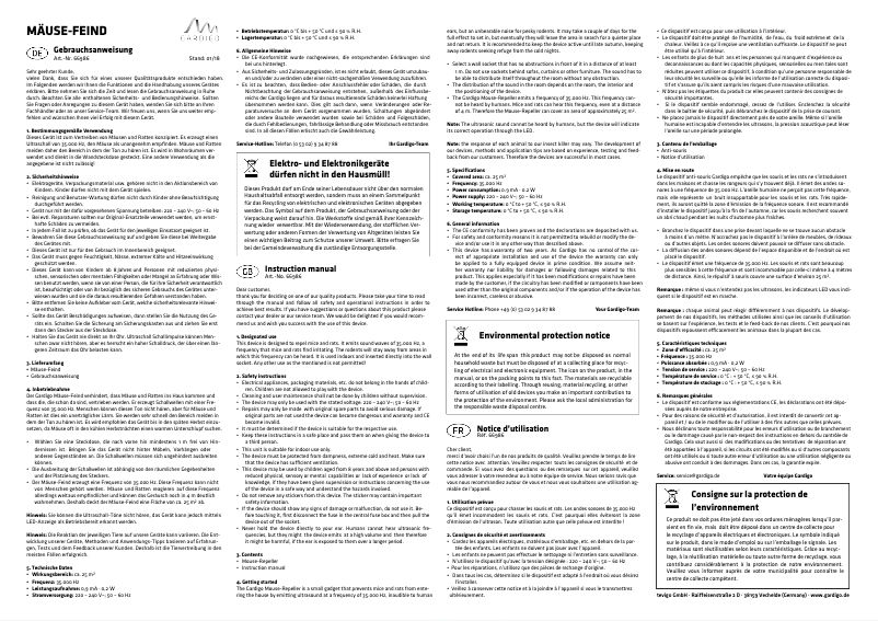 Image de la première page du manuel de l'appareil 66986