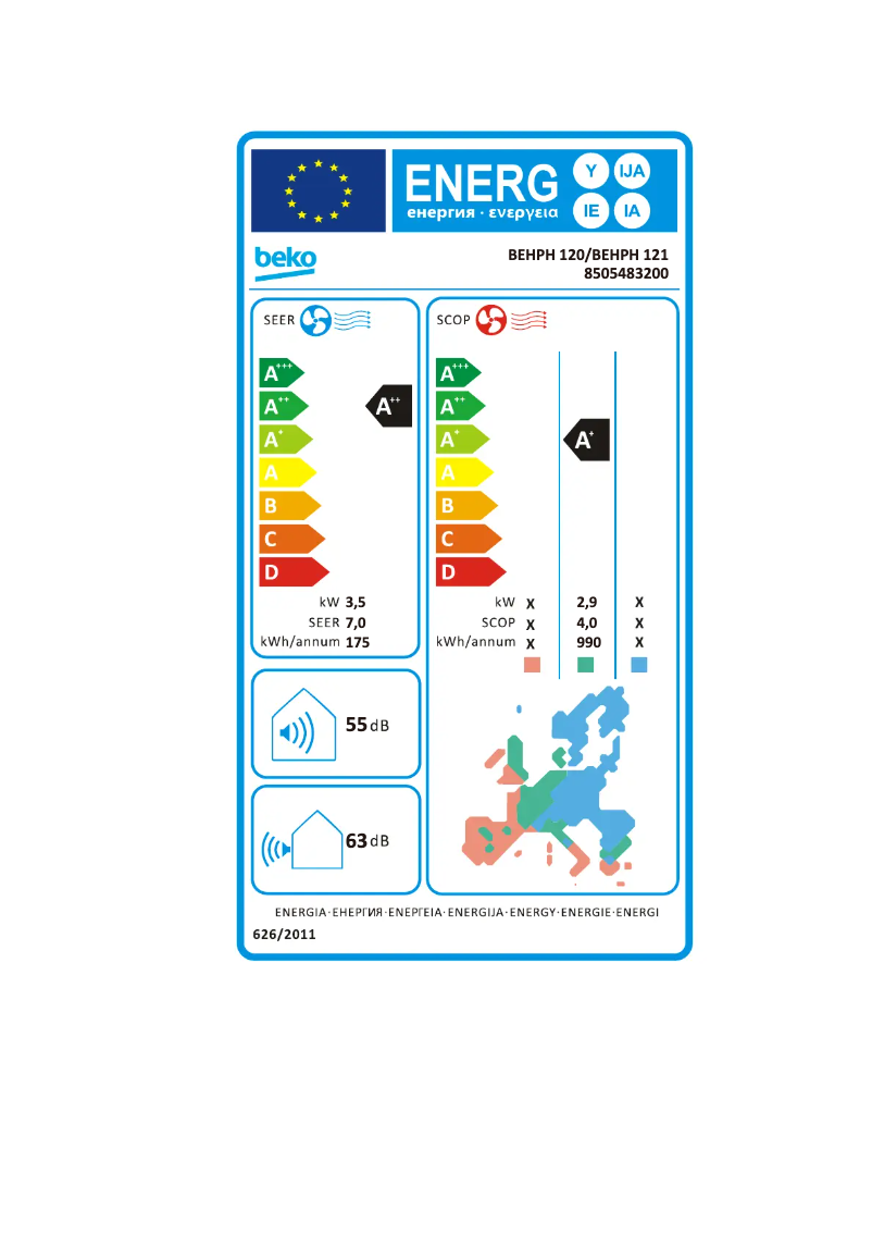 Image de la première page du manuel de l'appareil BEHPH 121