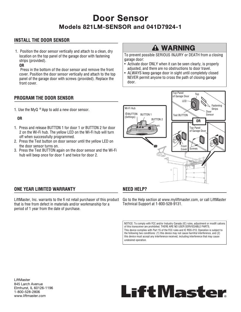 Image de la première page du manuel de l'appareil 041D7924-1