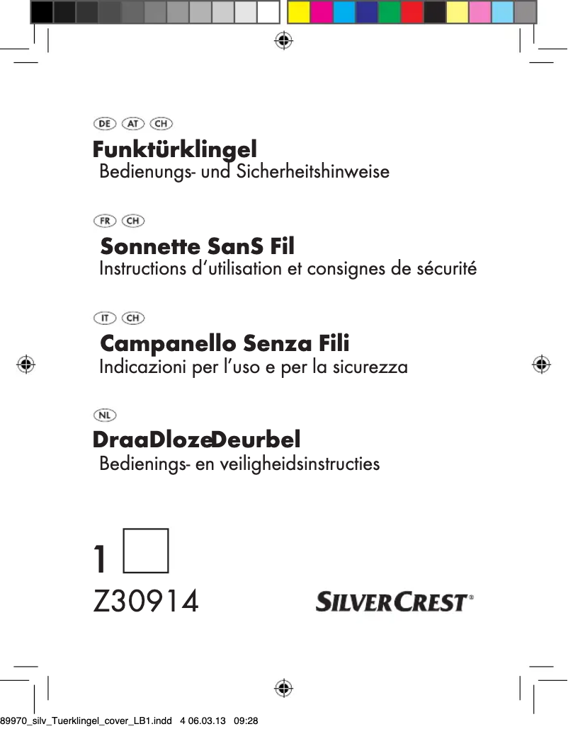 Imagen de la primera página del manual del dispositivo Z30914