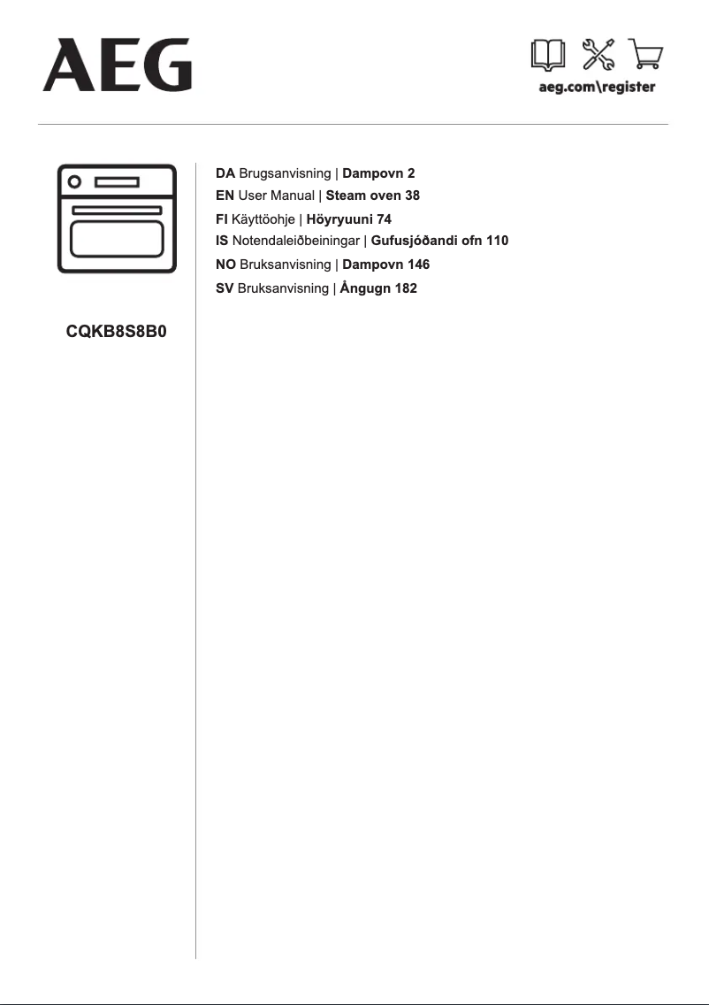 Page 1 de la notice Manuel utilisateur AEG CQKB8S8B0