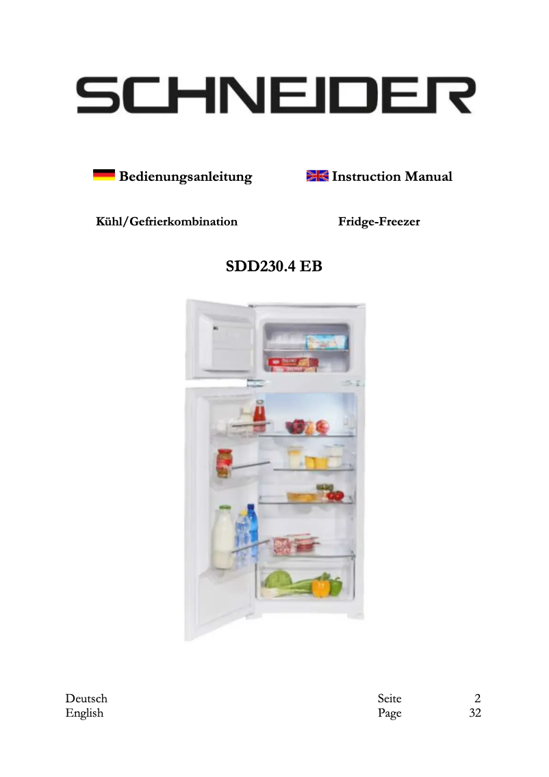 Page 1 de la notice Manuel utilisateur Schneider SDD230.4 EB