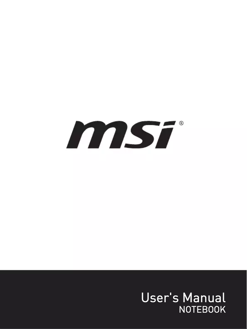 Page n°1 - Manuel utilisateur MSI Creator 17