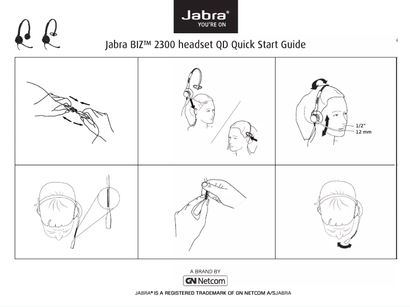 Page n°1 - Manuel utilisateur Jabra BIZ 2300 QD Duo