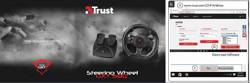 Page n°1 - Manuel utilisateur Trust GXT 580