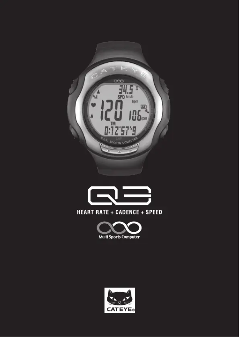 Page 1 de la notice Manuel utilisateur Cateye Q3